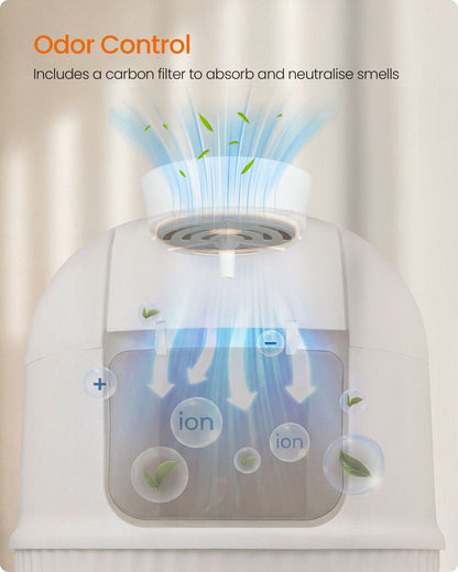 Plant Cat Litter Box Enclosure with Artificial Plant - image 12
