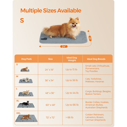 2 Pack Washable Pee Pads for Dogs, Up to 13 lb