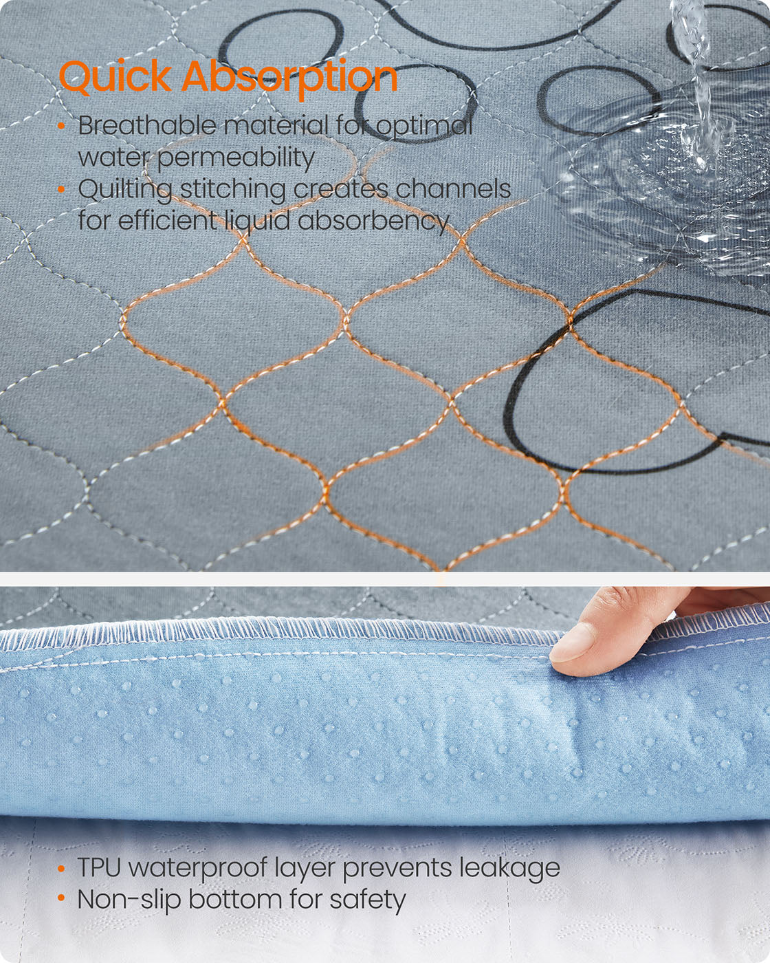 Washable Dog Pee Pads, 2 Pack