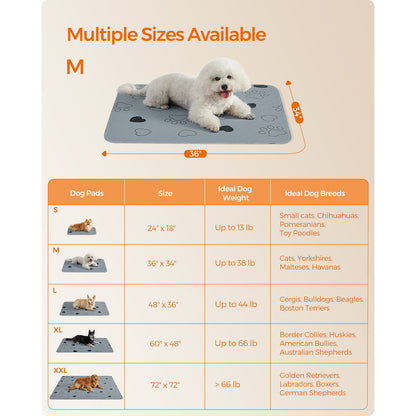 2 Pack Washable Pee Pads for Dogs, Up to 38 lb