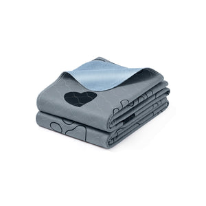 Reusable Puppy Pads, Dog Pee Pads, Washable Puppy Pee Pads, Set of 2, 48 x 60 Inches, Leak-Proof and Non-Slip with High Absorbency for Dogs Cats Rabbits, Gray