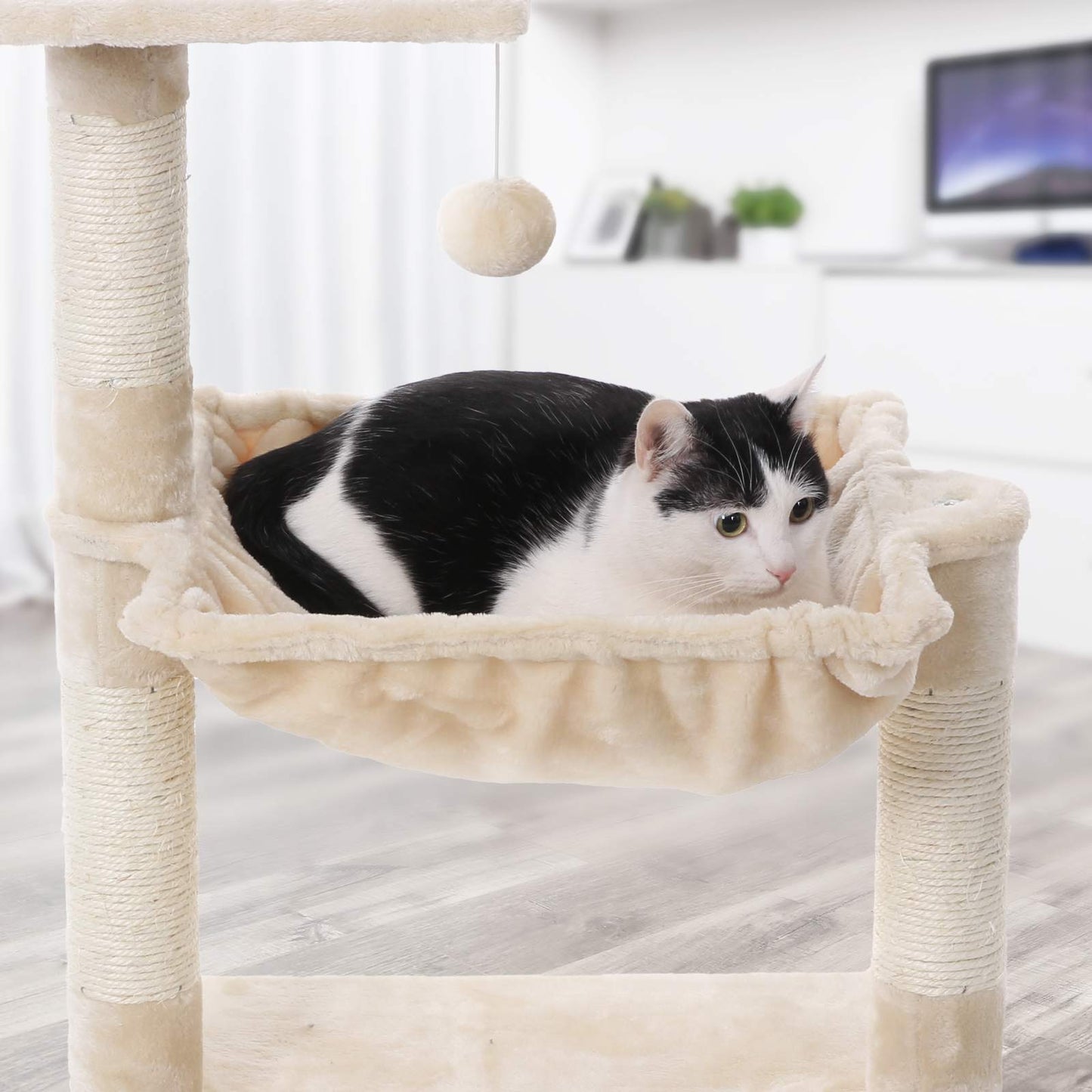 Plush Basket Cat Tree - image 3