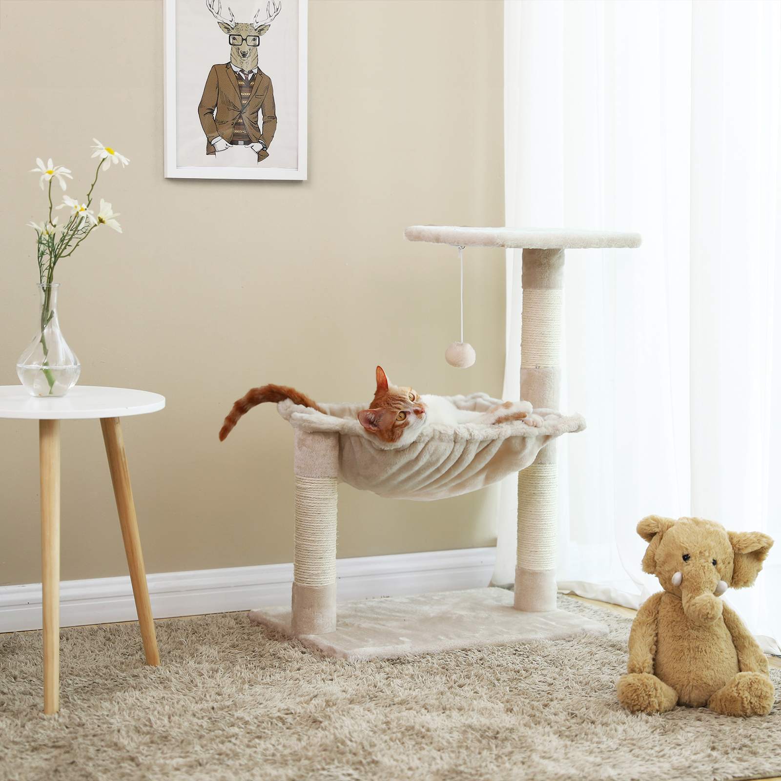 Plush Basket Cat Tree - image 4