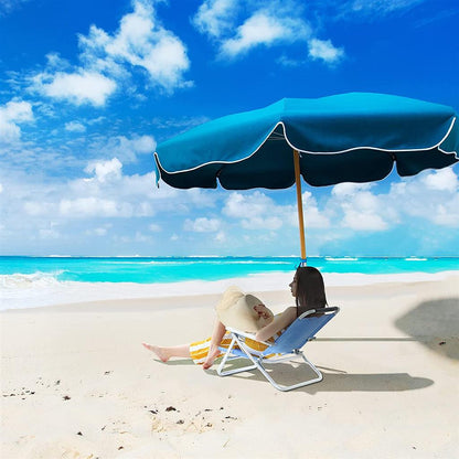 Portable Beach Chair with Reclining Backrest - image 4