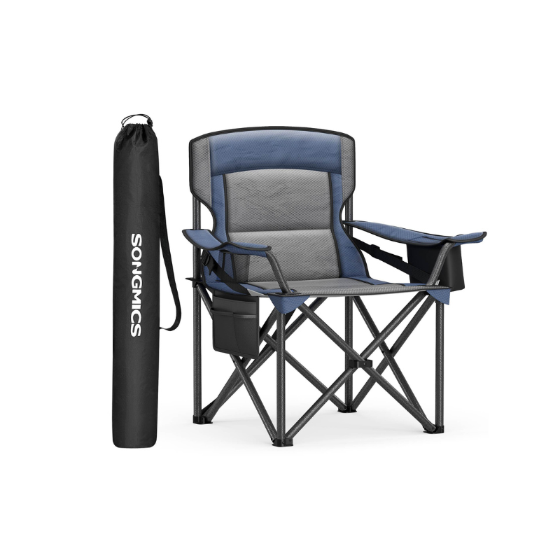 Camping Chair with Foam Padding, Foldable - HWLEXTRA 