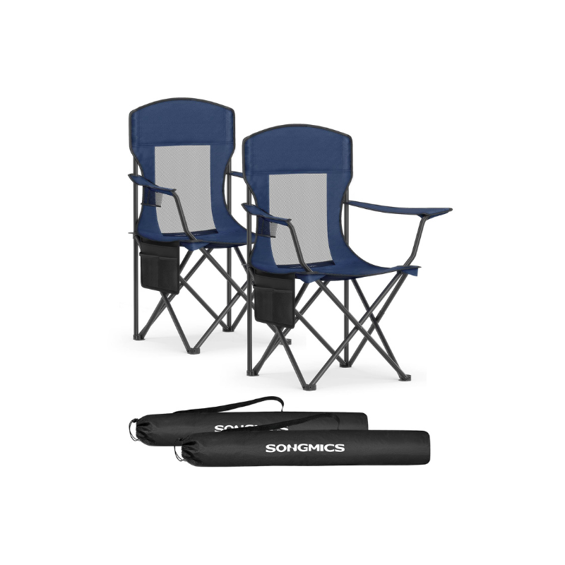 Foldable Sports Chairs Set of 2 - HWLEXTRA 