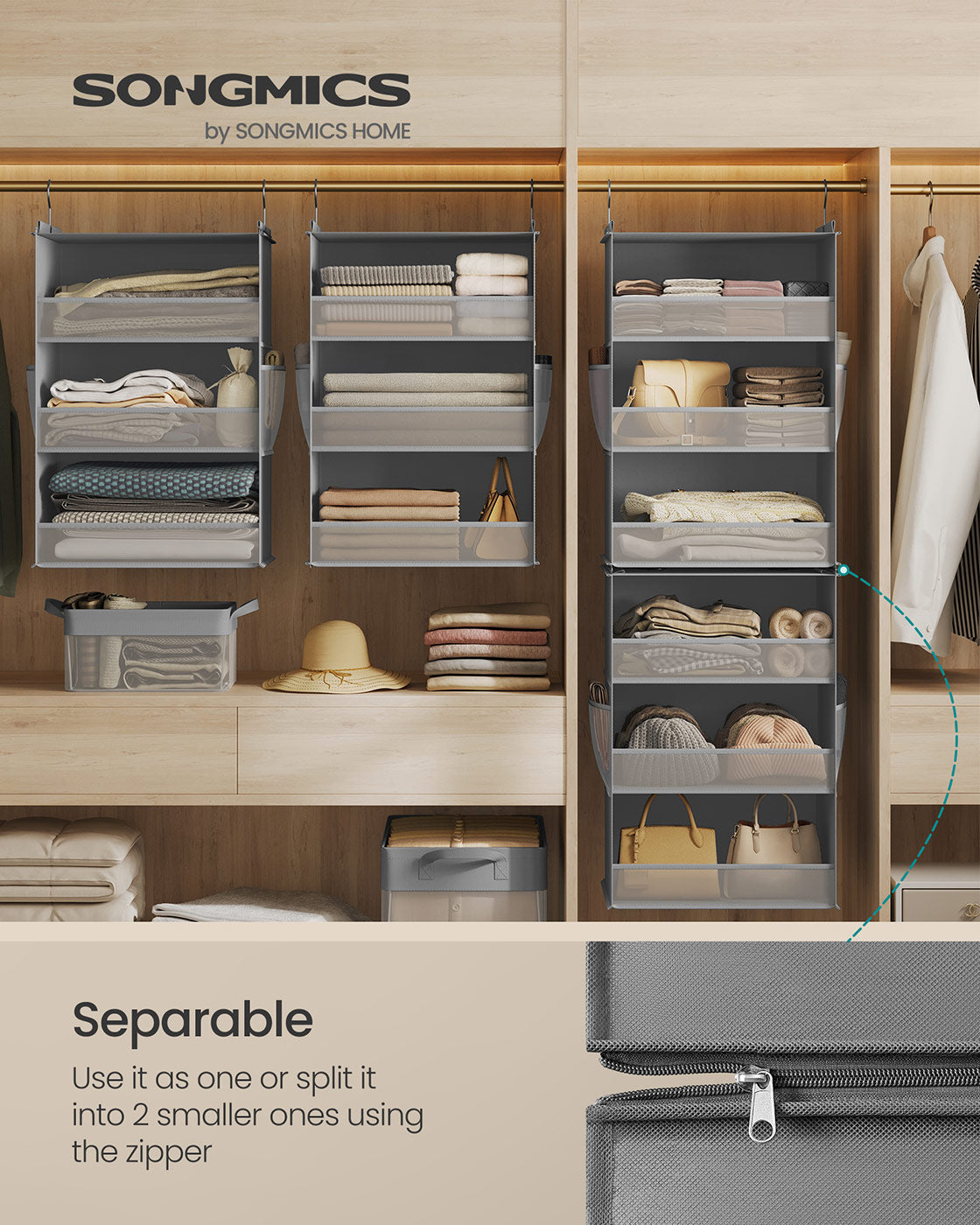 6-Tier Fabric Storage Shelf - HWLEXTRA 