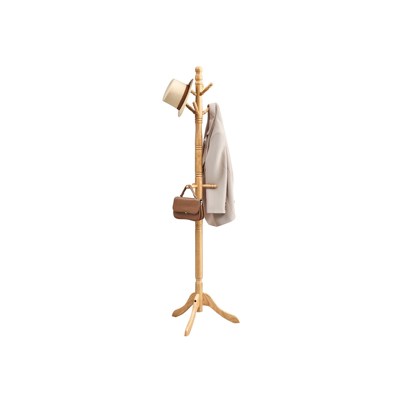Solid Wood Coat Rack and Stand