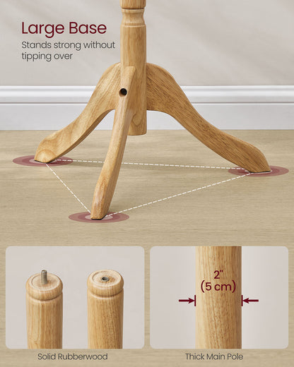 Solid Wood Coat Rack and Stand