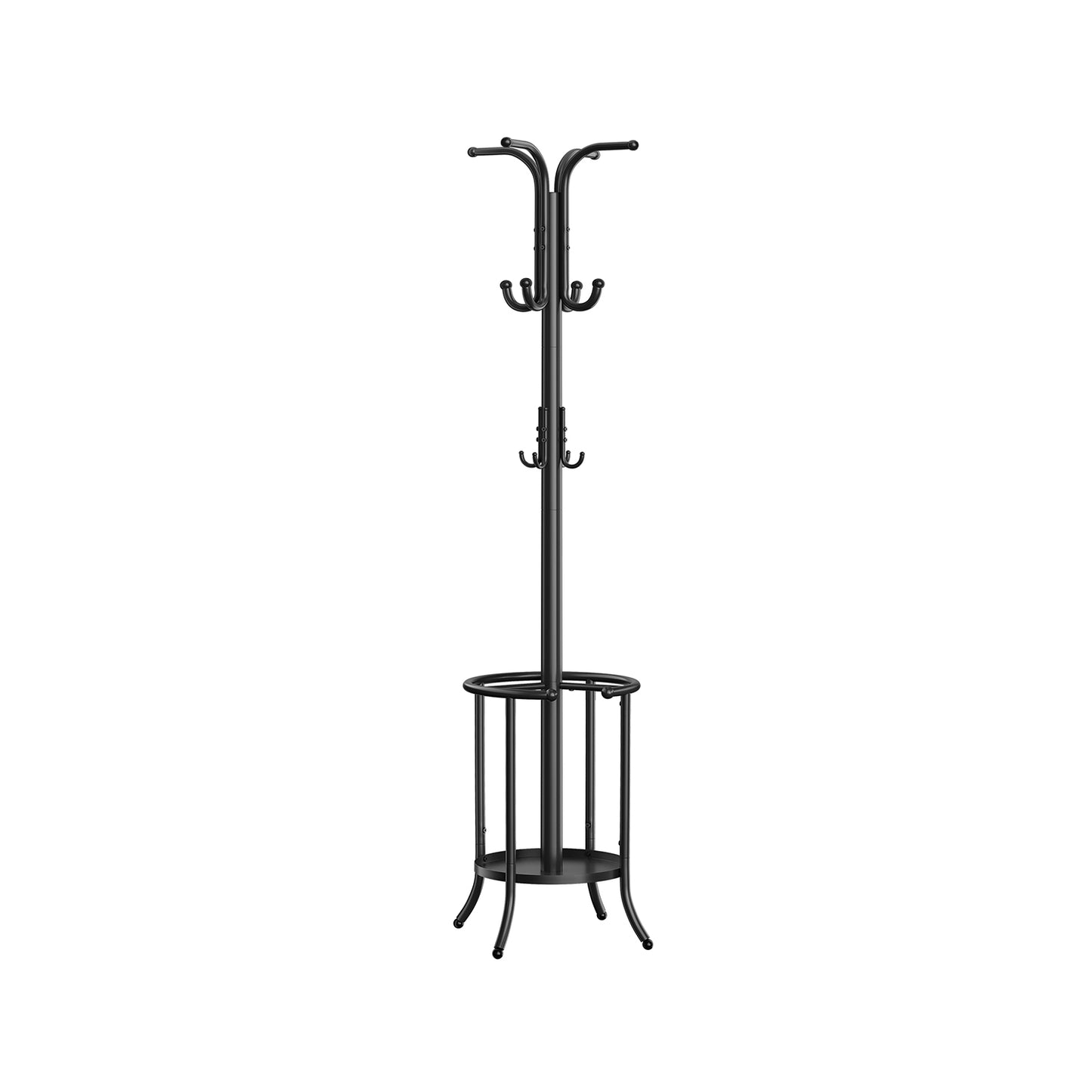 Coat Rack Freestanding with Umbrella Holder - HWLEXTRA 