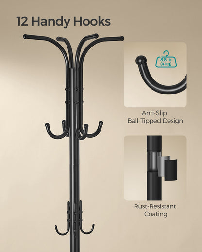 Coat Rack Freestanding with Umbrella Holder - HWLEXTRA 