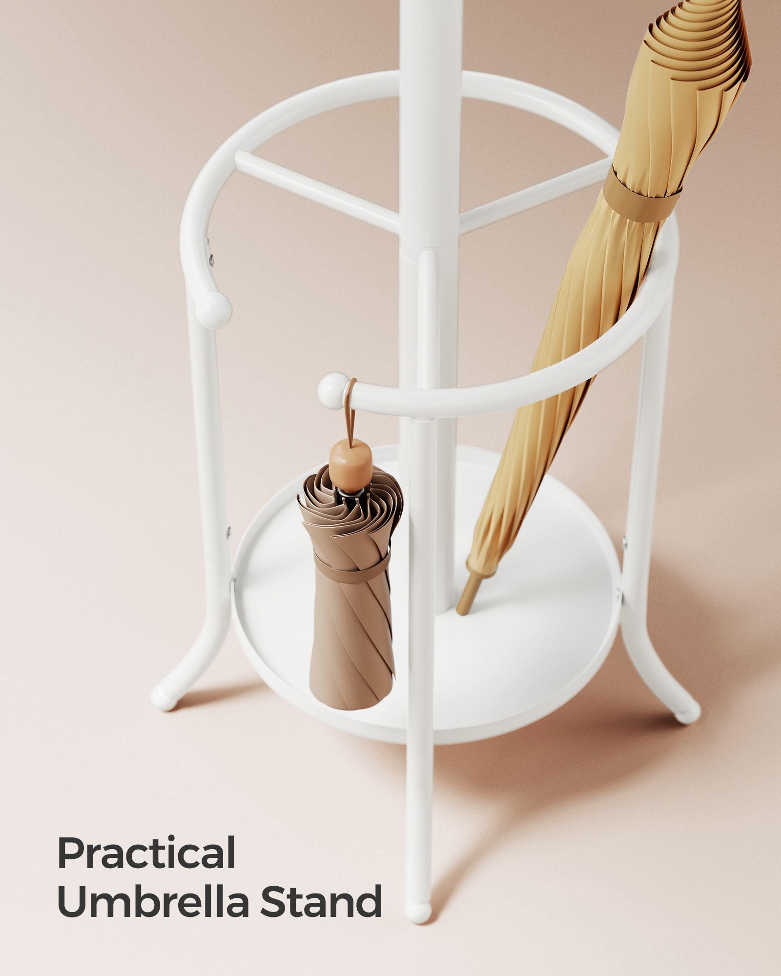 Coat Rack Freestanding with Umbrella Holder - HWLEXTRA 