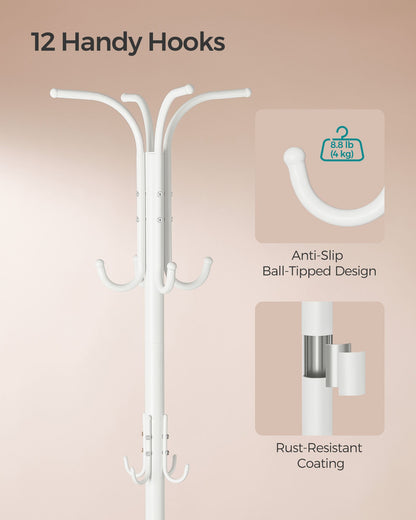 Coat Rack Freestanding with Umbrella Holder - HWLEXTRA 