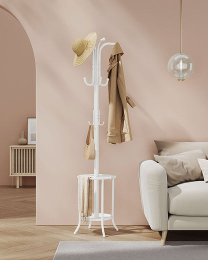 Coat Rack Freestanding with Umbrella Holder - HWLEXTRA 