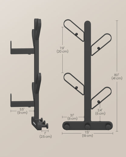 Wall-Mounted Coat Rack with 7 Hooks, Ball Tips
