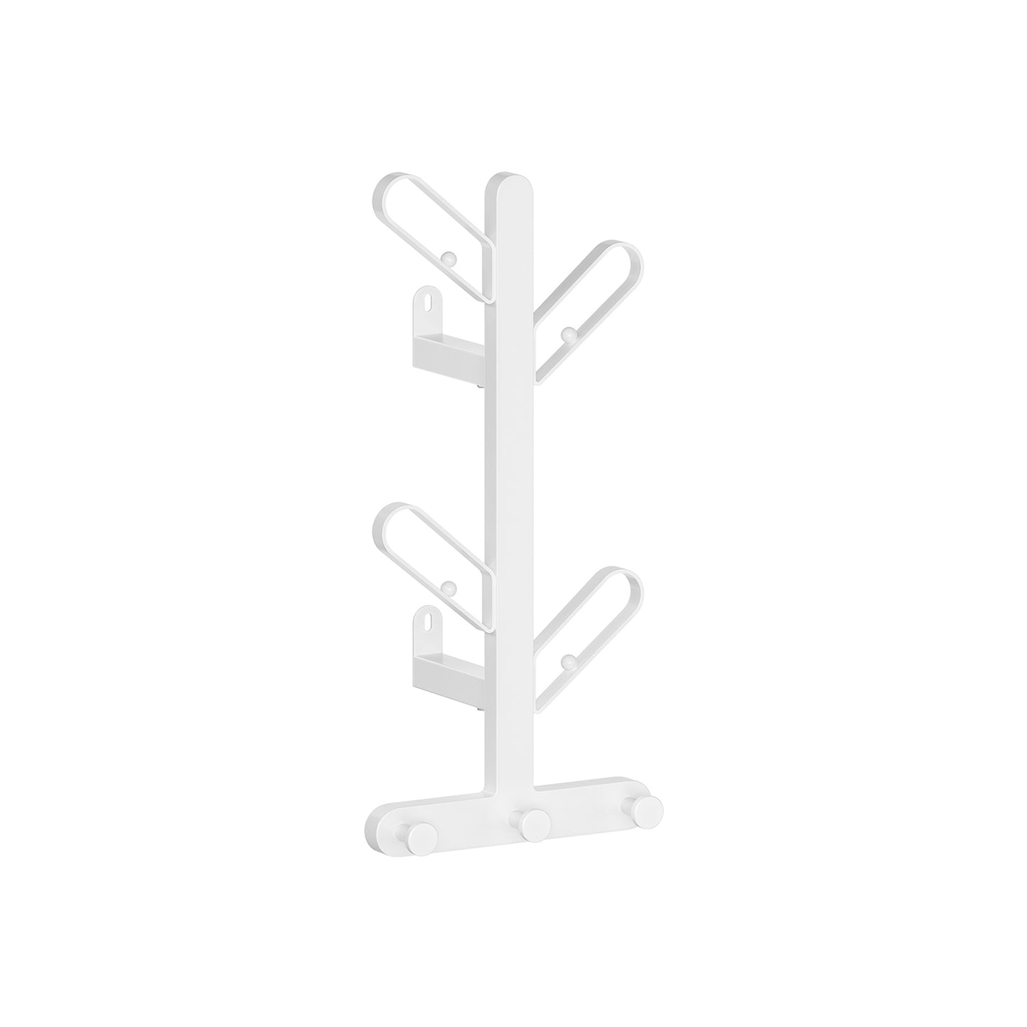 Wall-Mounted Coat Rack with 7 Hooks, Ball Tips