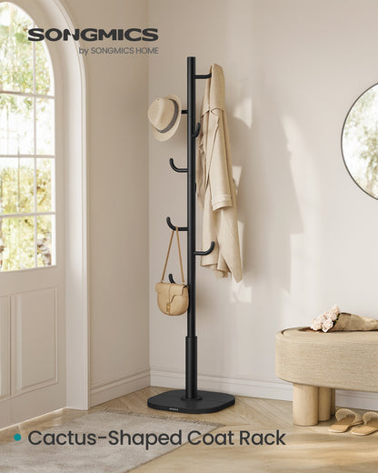 Freestanding cactus coat rack with sturdy hooks - HWLEXTRA 
