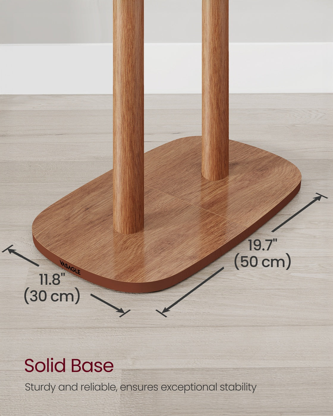 Hall Coat Tree with 8 Hooks and Storage Shelf