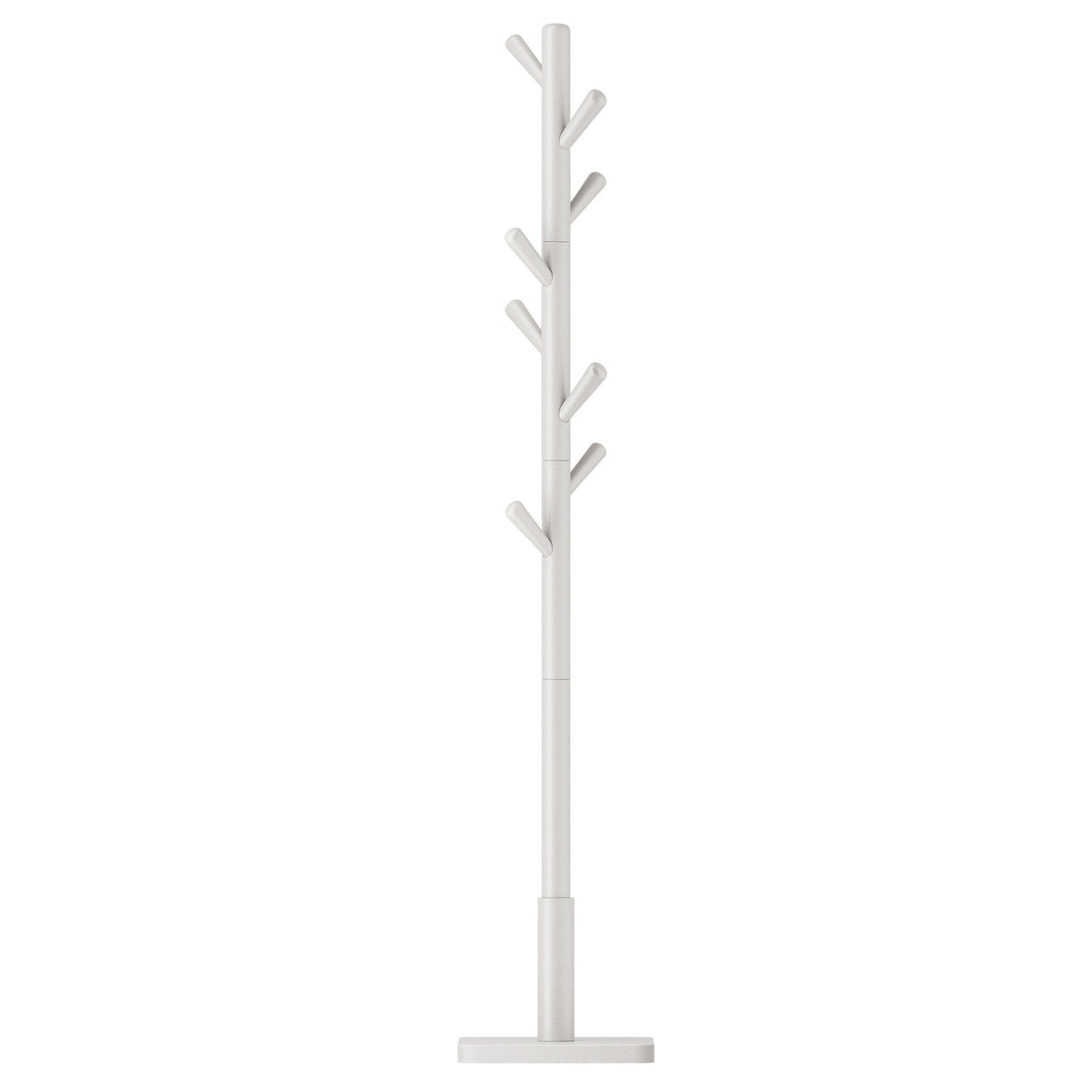 Cloud White Wooden Coat Stand with Eight Hooks