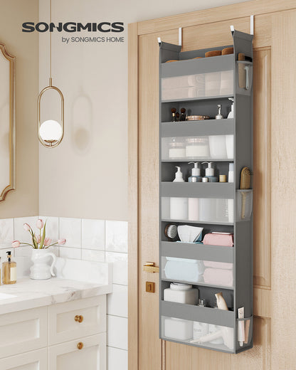Set of 2 Hanging Door Organizers with 5 Large Pockets - HWLEXTRA 