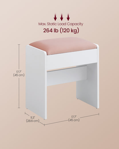 Kailyn Collection - Vanity Desk with Mirror and 9 LED Bulbs