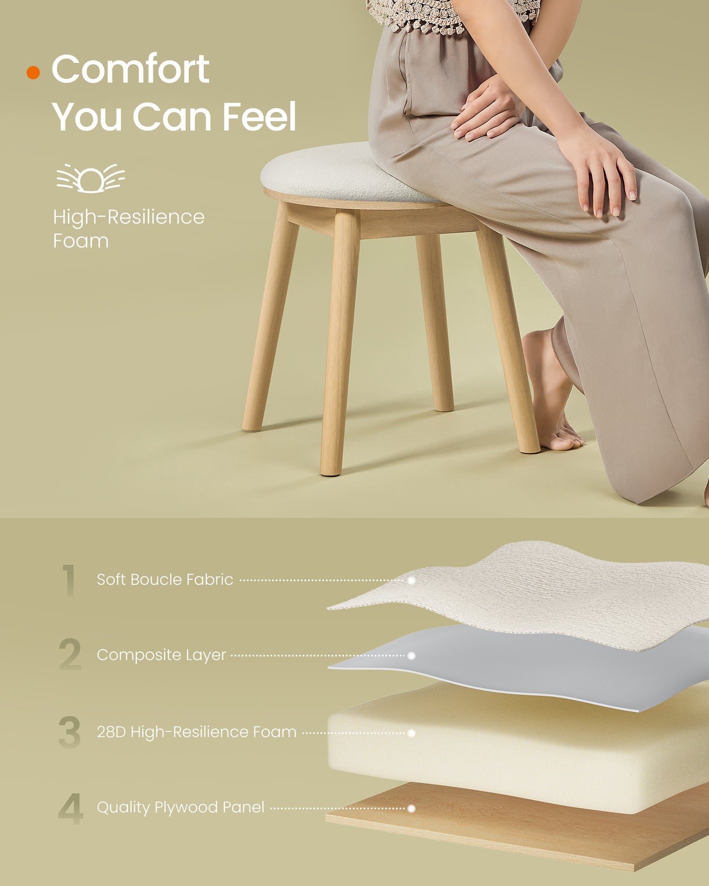 BOHOVEN Collection - Vanity Stool - image 4
