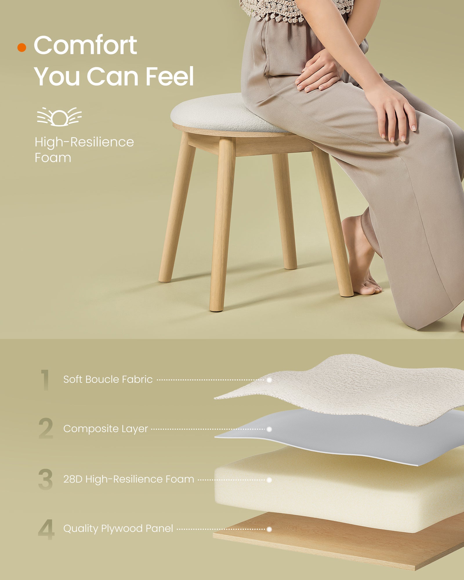BOHOVEN Collection - Vanity Stool - image 4