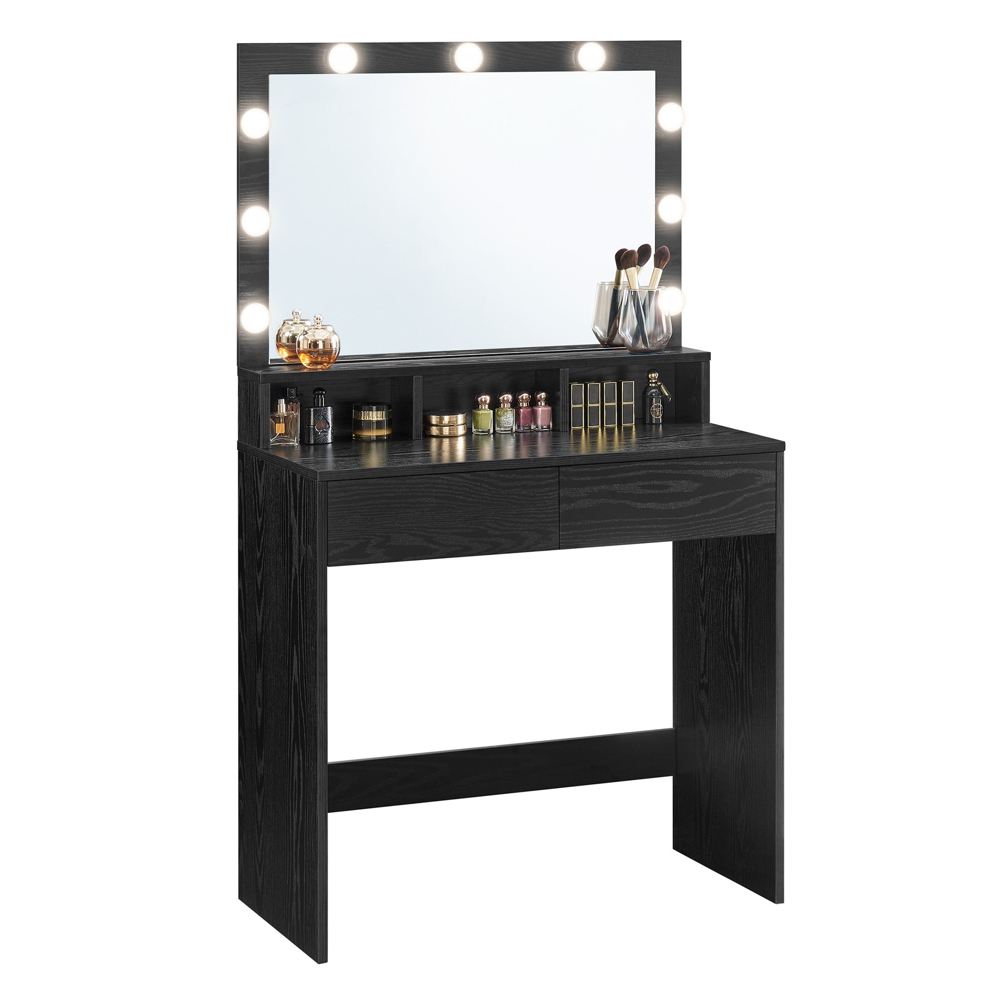Vanity Desk with Mirror and Lights