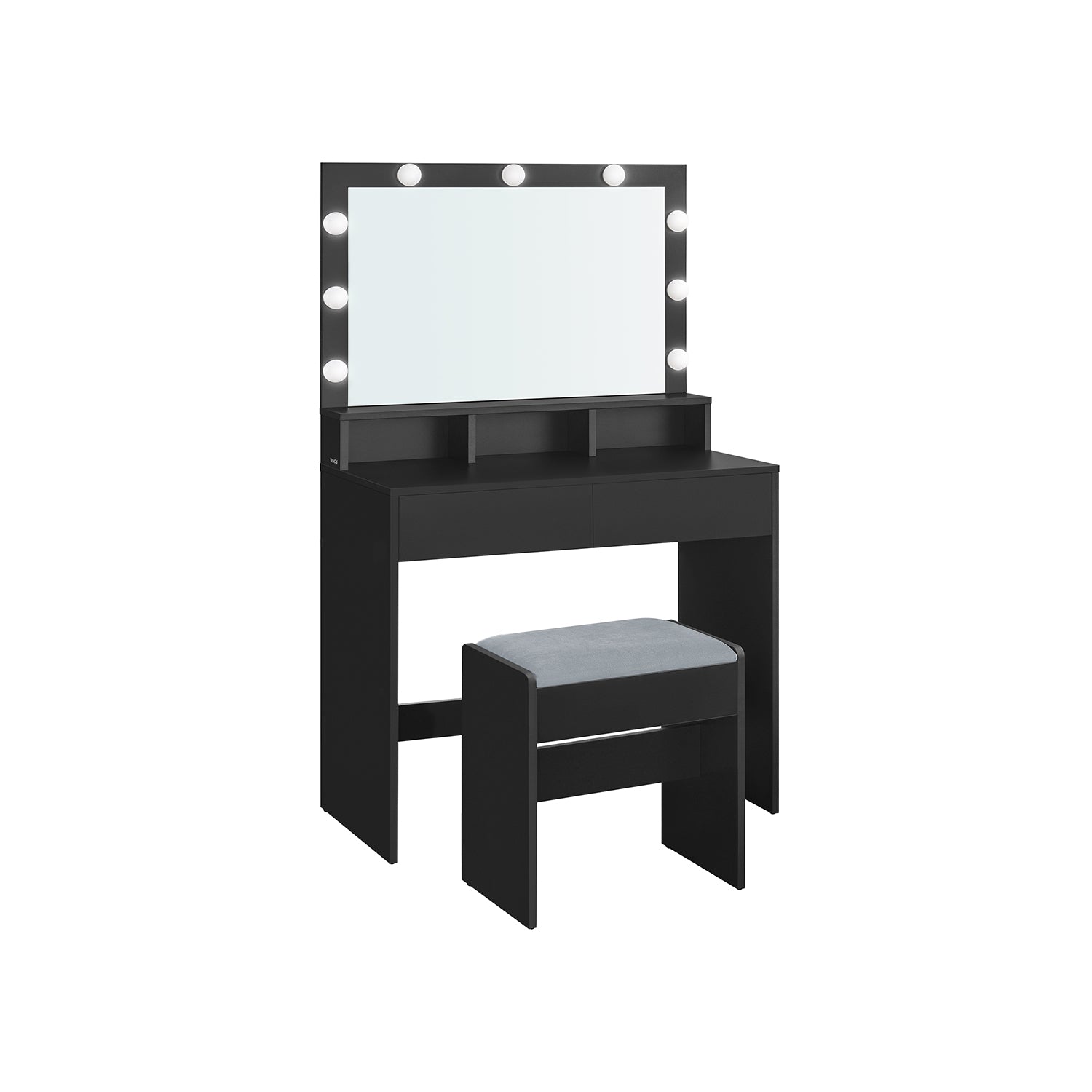 Vanity Desk with Mirror and Lights