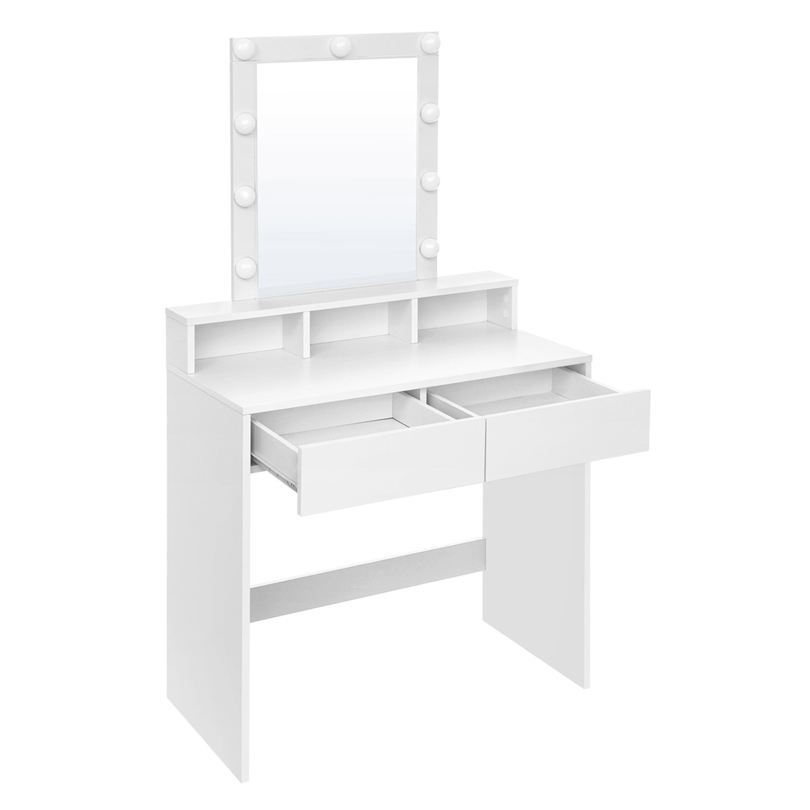 Vanity Makeup Table, Dressing Table with Lighted Mirror - image 1