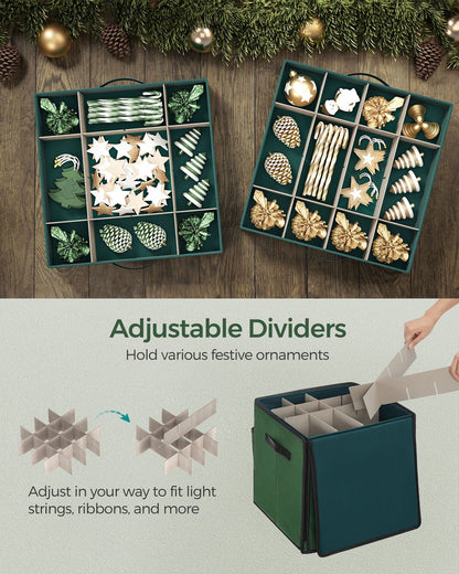 Christmas Ornament Storage Box with 64 Slots