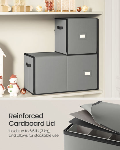 Christmas Ornament Storage Box with 64 Slots