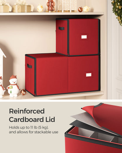 Christmas Ornament Storage Box with 64 Slots