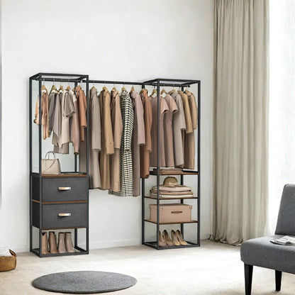 Freestanding heavy duty clothes rack with extendable hanging rod - image 6