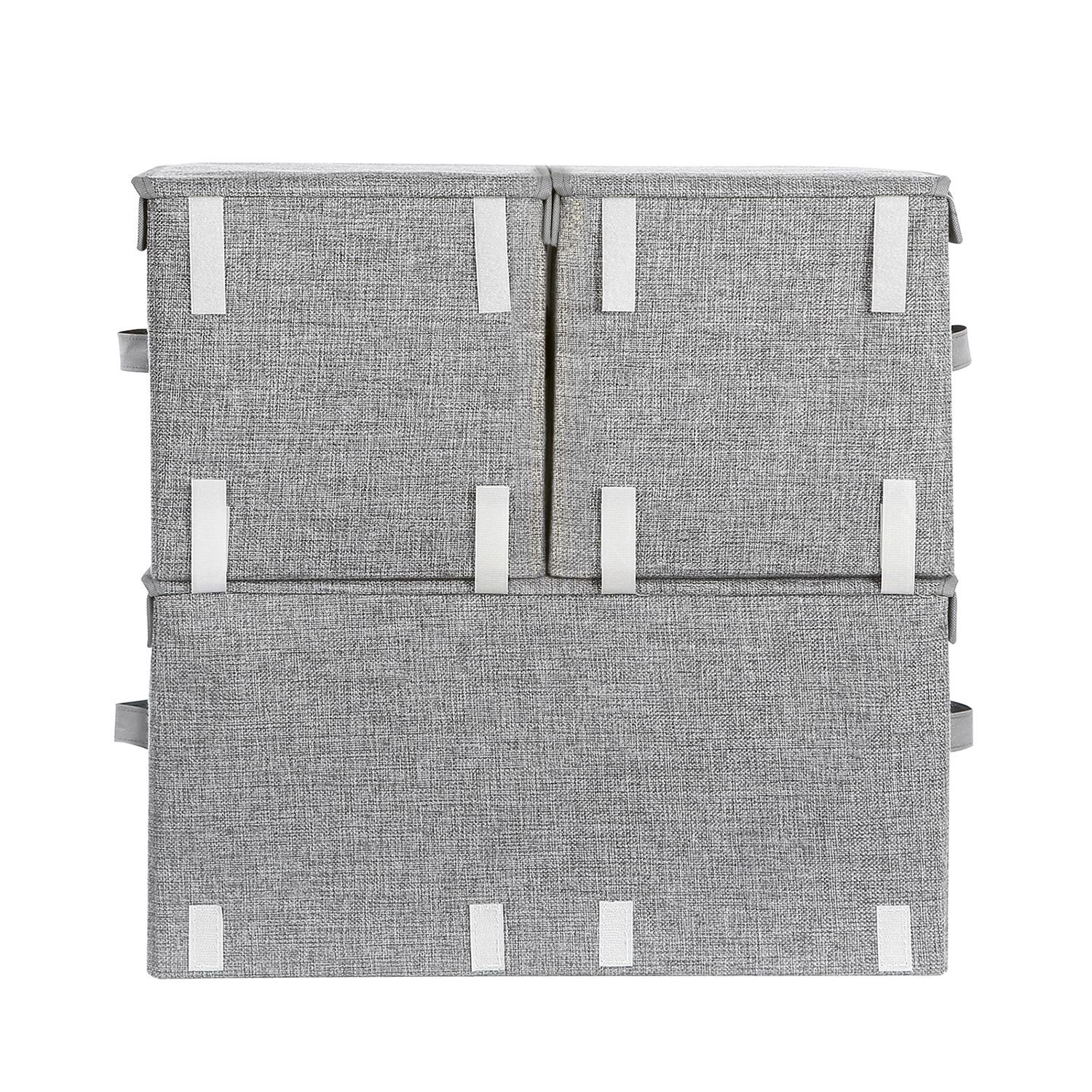 Set of 3 Stackable Storage Boxes with Lid - image 8