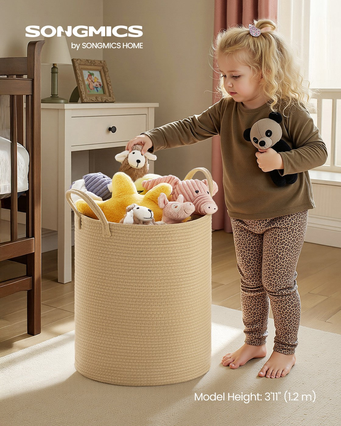 Laundry Hamper, 18.9 Gal., 16.1 x 16.1 x 18.1 Inches, Dove Gray - image 25