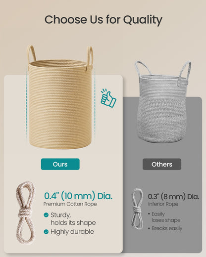 Laundry Hamper, 18.9 Gal., 16.1 x 16.1 x 18.1 Inches, Dove Gray - image 27