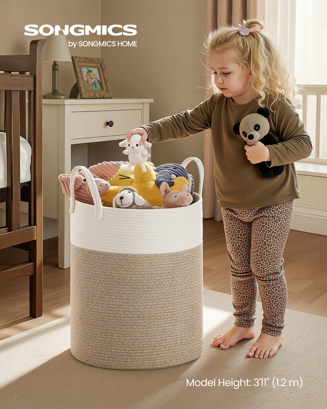 Laundry Hamper, 18.9 Gal., 16.1 x 16.1 x 18.1 Inches, Dove Gray - image 31