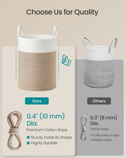 Laundry Hamper, 18.9 Gal., 16.1 x 16.1 x 18.1 Inches, Dove Gray - image 33