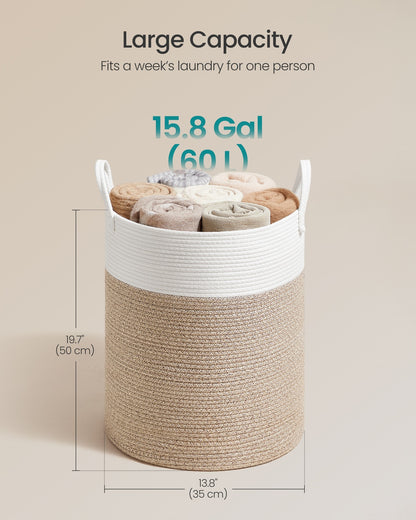 Laundry Hamper, 18.9 Gal., 16.1 x 16.1 x 18.1 Inches, Dove Gray - image 35