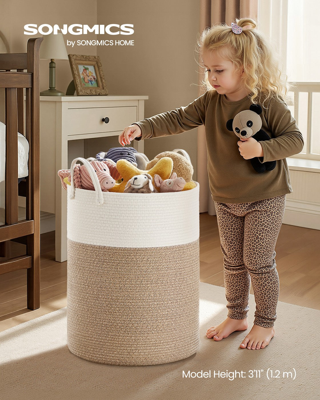 Laundry Hamper, 18.9 Gal., 16.1 x 16.1 x 18.1 Inches, Dove Gray - image 37