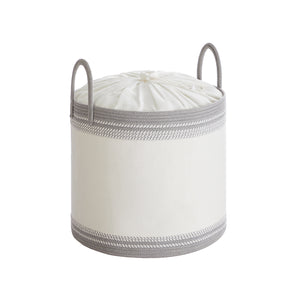 Laundry Hamper, 23.8 Gal., 19.7 x 19.7 x 18.1 Inches, Dove Gray