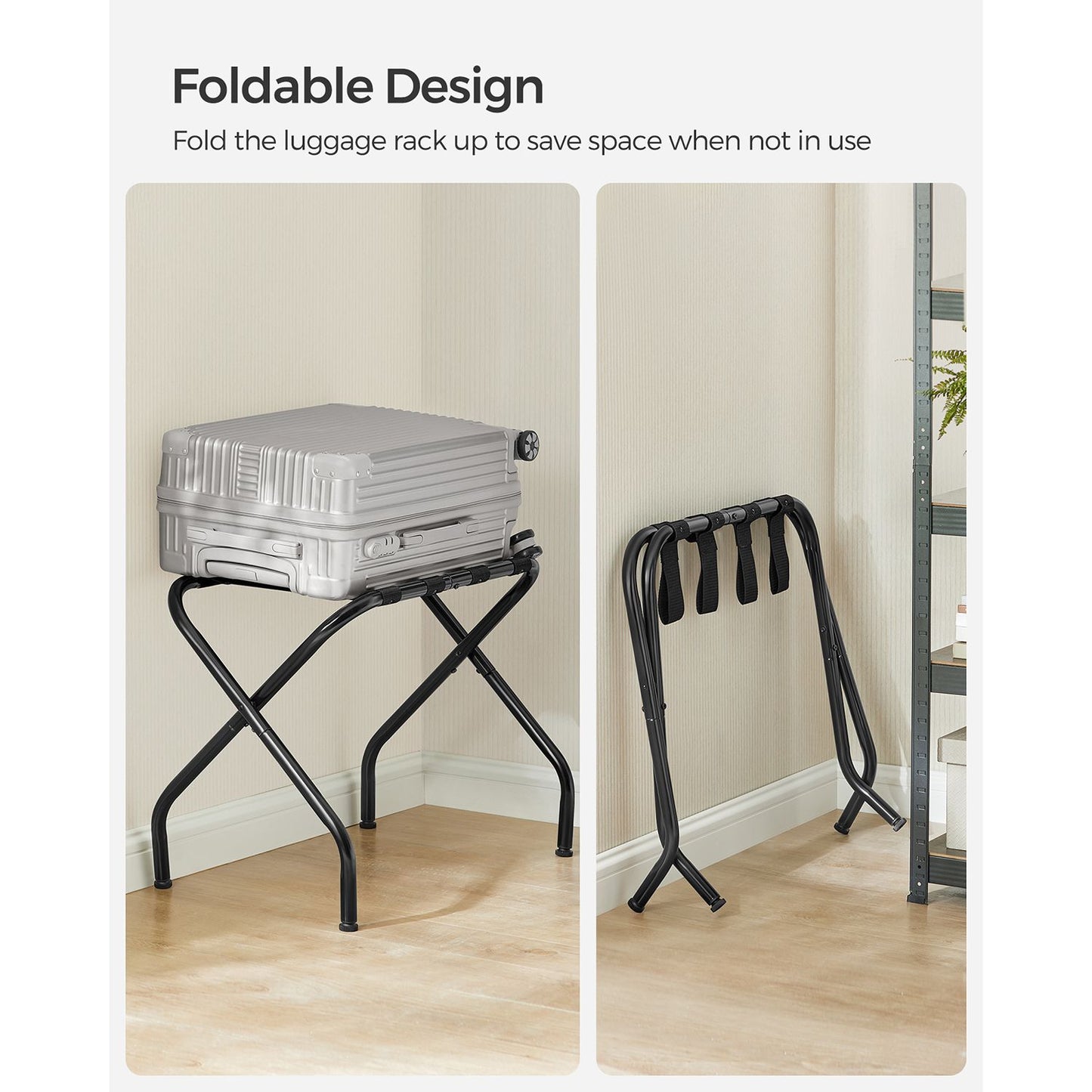 Set of 2 Luggage Rack for Guest Room