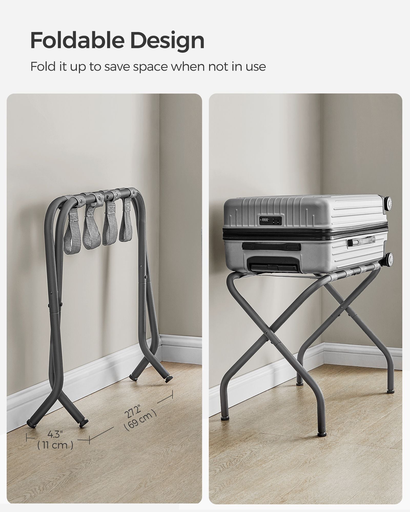Luggage Rack for Guest Room, Set of 2 - HWLEXTRA 