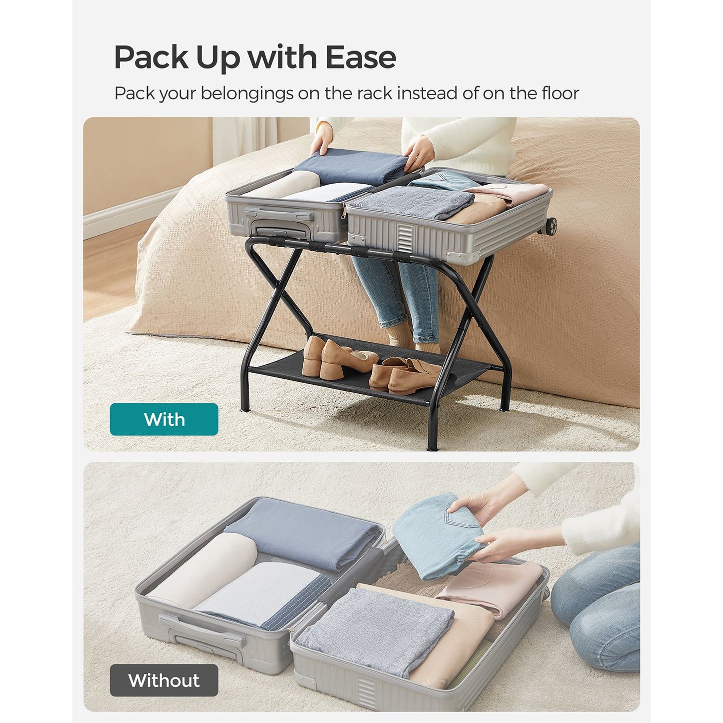 Luggage Racks Set of 2