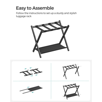 Luggage Racks for Guest Room, Set of 2 - HWLEXTRA 