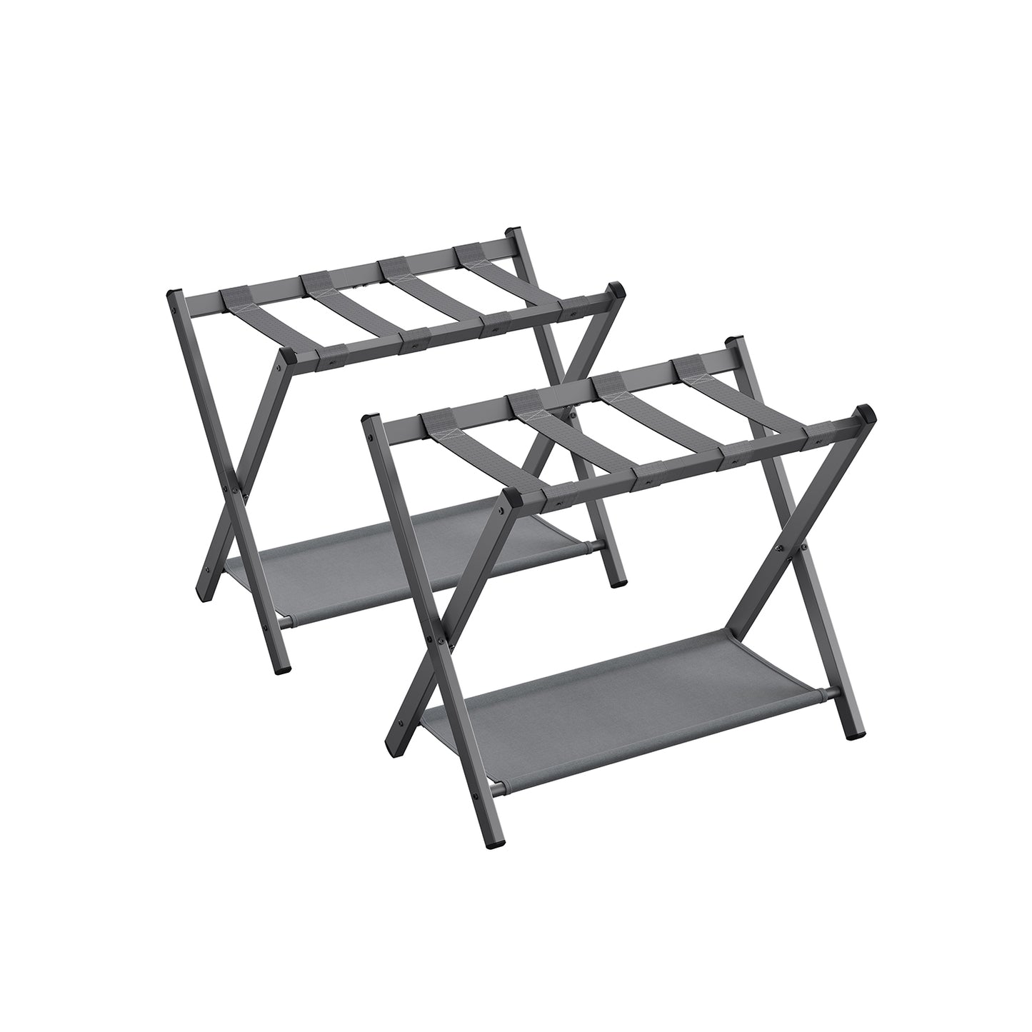 Luggage Racks for Guest Room, Set of 2 - Slate Gray / 2