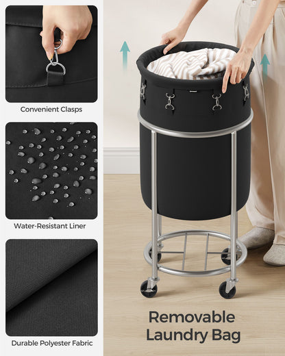 18.5 Gal. Laundry Basket with Wheels
