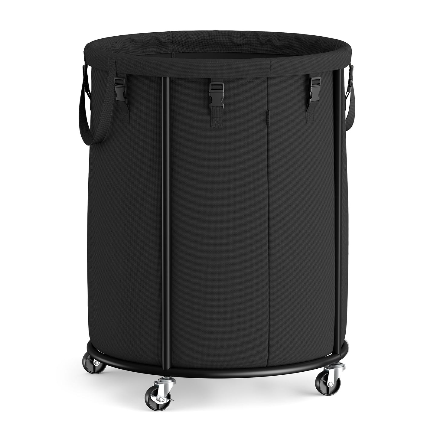 Laundry Basket with Wheels, Rolling Laundry Hamper with Steel Frame - image 1