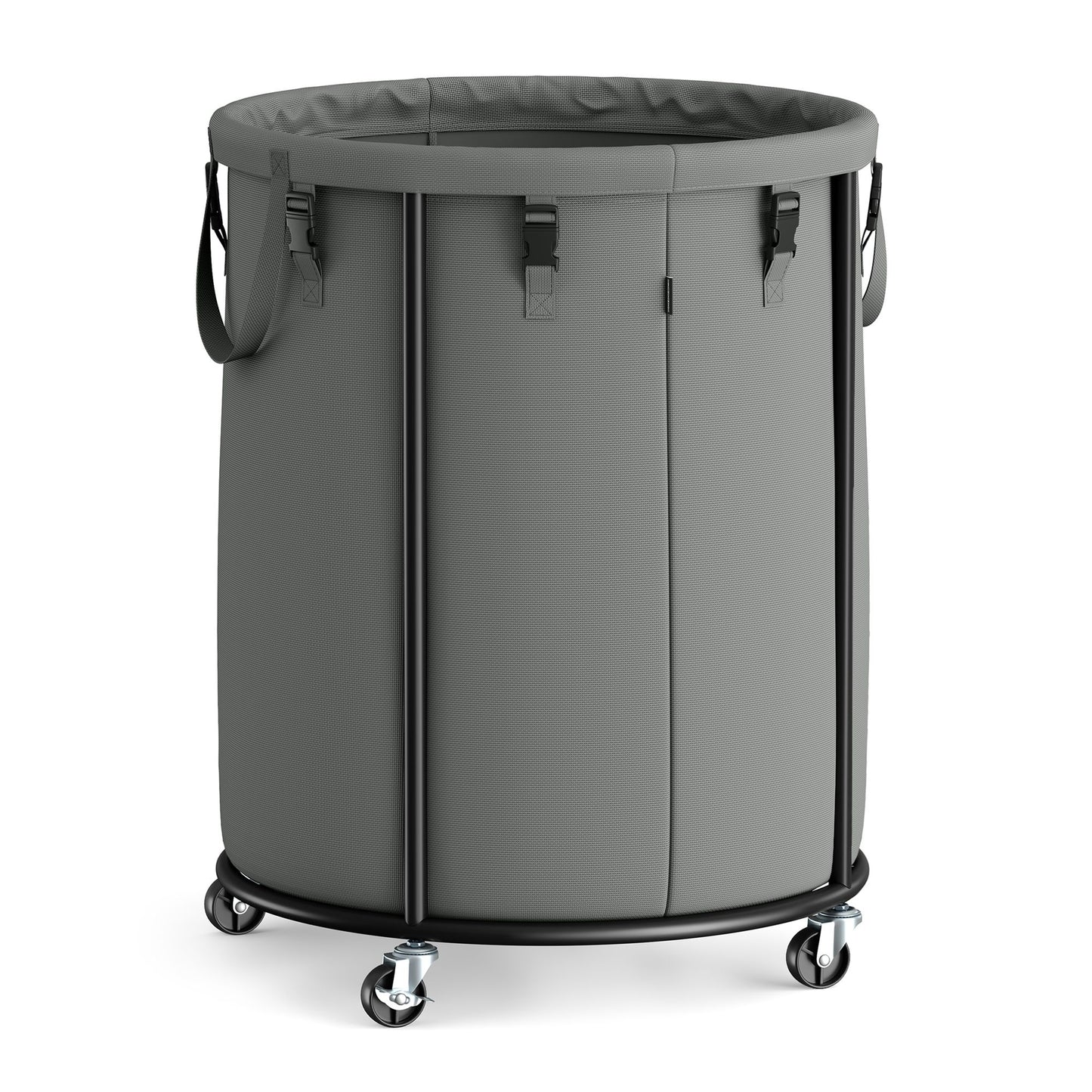 Laundry Basket with Wheels, Rolling Laundry Hamper with Steel Frame - image 5